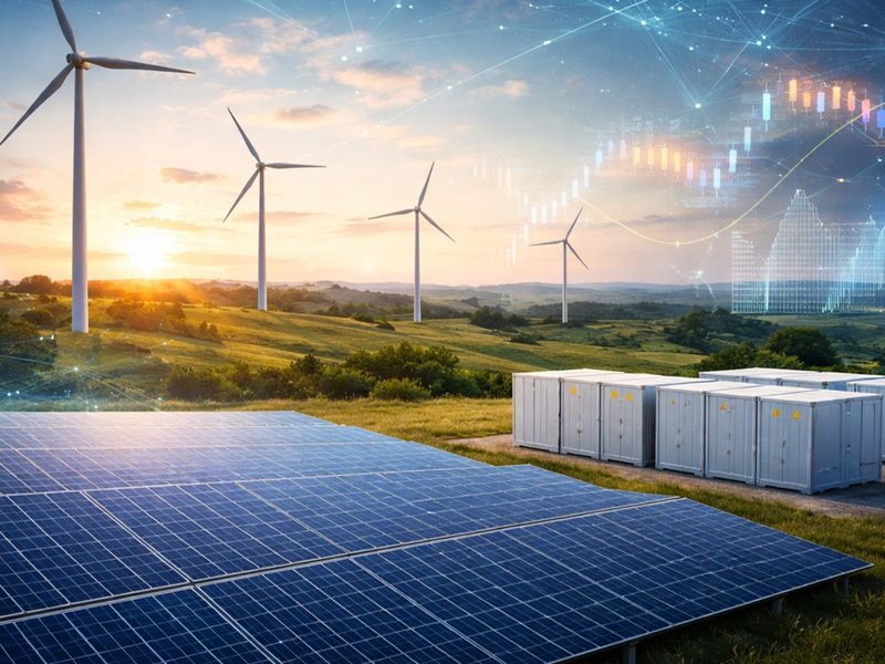VSG Enterprise engineers at a solar plant at sunrise